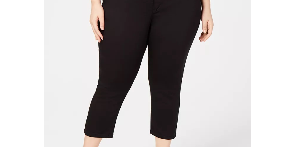 Calça jeans skinny curta Incfinity feminina da INC International Concepts, azul, tamanho 22W