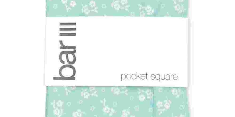 Lenço de bolso Talbot Floral Business Masculino Bar III Azul Marinho Tamanho Regular