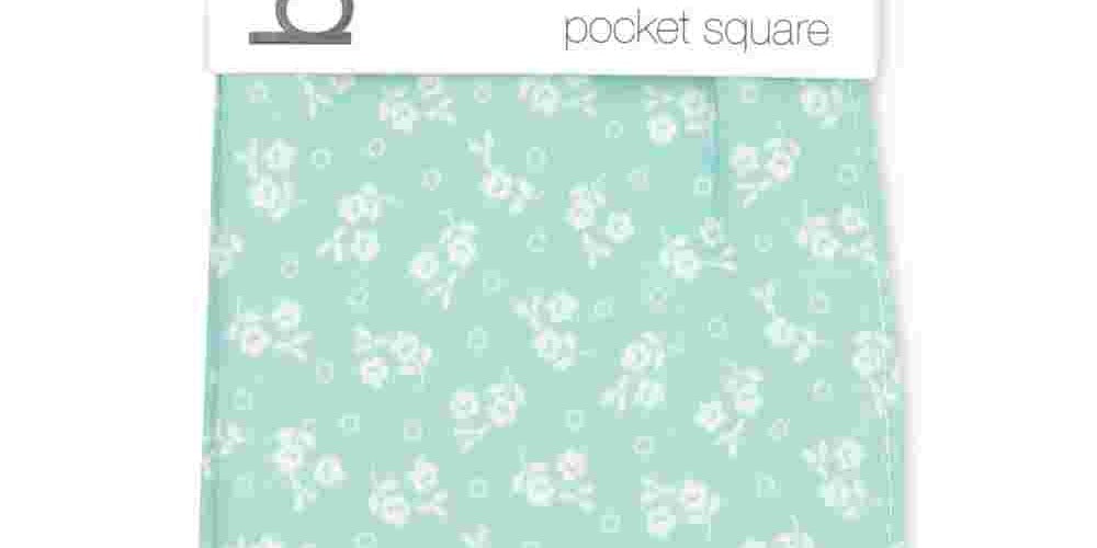 Lenço de bolso Talbot Floral Business Masculino Bar III Azul Marinho Tamanho Regular