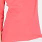 Blusa feminina Karen Scott de algodão com manga 3/4, laranja, tamanho médio