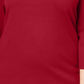Karen Scott Blusa feminina de algodão com decote redondo, vermelha, tamanho 0X