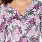 Karen Scott Henley estampado cinza feminino tamanho pequeno grande