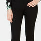 Calça jeans feminina com babados duplos, preta, tamanho 6, da INC International Concepts