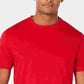 Camiseta masculina Club Room Performance Doubler de manga curta, vermelha, tamanho grande