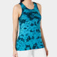 Ideology Regata Feminina Tie Dye Criss Cross Back Turq/Aqua Tamanho Médio