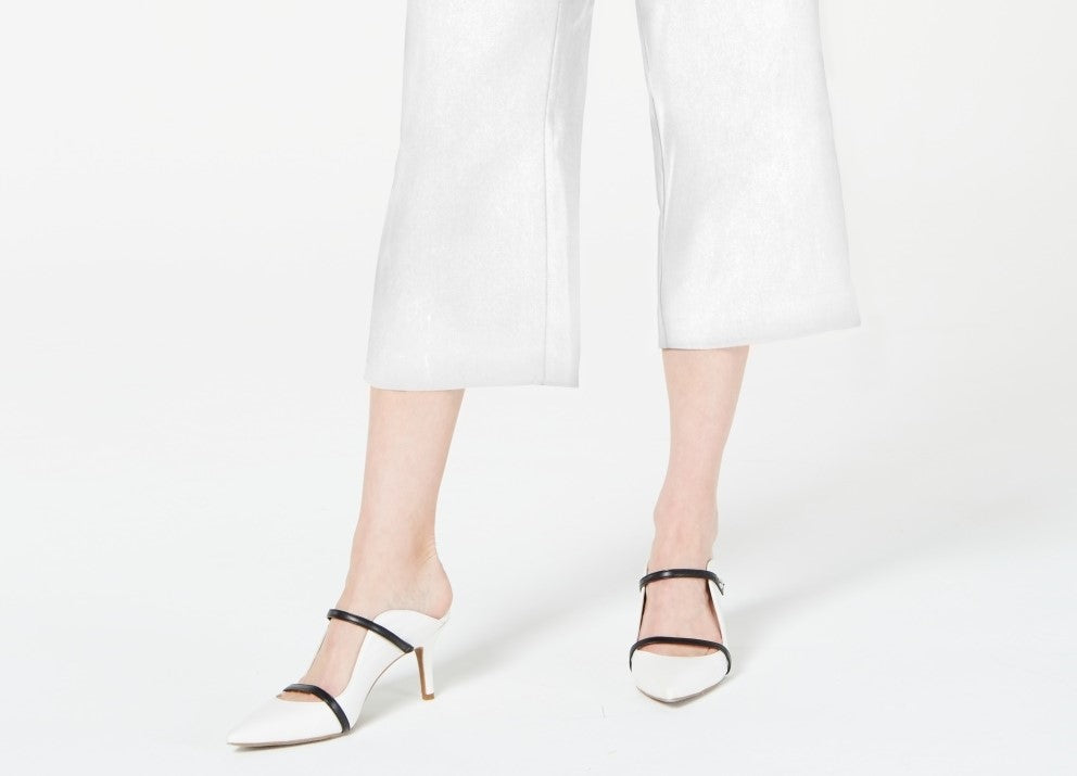 Calças culotte Alfani para mulher, tamanho pequeno, médio, branca