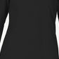 Blusa feminina Karen Scott de algodão com camadas, preta, tamanho pequeno