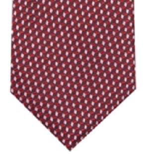 Gravata de pescoço masculina Alfani Perrone de seda mista, vermelha, tamanho regular