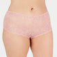 INC International Concepts Shorts de renda feminino plus size rosa tamanho 1X