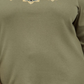 Blusa feminina Karen Scott de algodão com lantejoulas e estampa verde, tamanho 0X