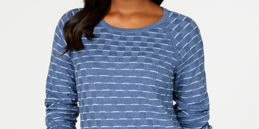 Karen Scott Suéter Texturizado Feminino Azul Marinho Tamanho XX-G