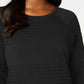 Karen Scott Suéter Feminino de Algodão com Canelado Preto Tamanho X-S
