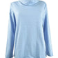 Karen Scott Top esportivo feminino com gola alta, azul marinho, tamanho extragrande