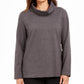 Karen Scott Sport Top Feminino Gola Redonda Cinza Escuro Tamanho Médio