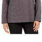 Karen Scott Top esportivo feminino com gola alta, roxo, tamanho pequeno