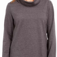 Karen Scott Top esportivo feminino com gola alta, roxo, tamanho pequeno