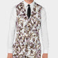 INC International Concepts Colete Masculino Taupe Oliva Floral Botânico Slim Fit Bege Tamanho XX-Grande