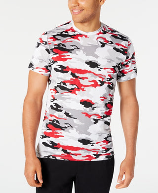 Camiseta camuflada multicolorida masculina American Rag, branca, tamanho XXX-G