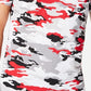 Camiseta camuflada multicolorida masculina American Rag, branca, tamanho XXX-G