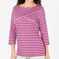 Karen Scott Blusa Listrada Feminina Roxa Tamanho Extra Pequeno