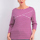 Karen Scott Blusa Listrada Feminina Roxa Tamanho Extra Pequeno