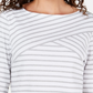 Karen Scott Blusa Listrada Feminina Branca Tamanho X-G