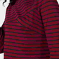 Karen Scott Blusa Listrada Feminina Vermelha Tamanho Pequeno Pequeno