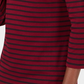 Karen Scott Blusa Listrada Feminina Vermelha Tamanho Pequeno Pequeno