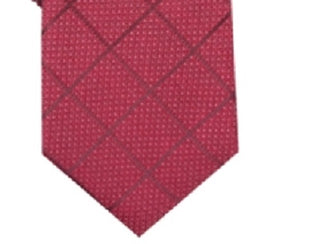 Gravata de seda Sussex Pane masculina Alfani, tamanho regular, vermelha