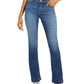 Calça jeans feminina INCFinity Stretch Bootcut, azul, tamanho 4, pequena, da INC International Concepts