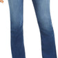Calça jeans feminina INCFinity Stretch Bootcut, azul, tamanho 4, pequena, da INC International Concepts