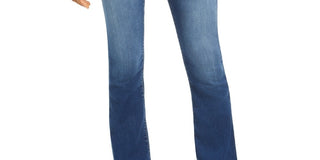 Calça jeans feminina INCFinity Stretch Bootcut, azul, tamanho 4, pequena, da INC International Concepts