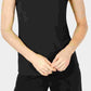INC International Concepts Top feminino com recorte cruzado, preto, tamanho X-S