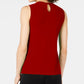 INC International Concepts Top feminino com recorte cruzado vermelho tamanho X-S