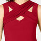 INC International Concepts Top feminino com recorte cruzado vermelho tamanho X-S