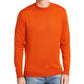 Suéter masculino Club Room com gola redonda e mistura de lã merino, laranja escuro, tamanho grande