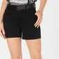 Shorts jeans femininos com cinto Style &amp; Co, preto, tamanho 16