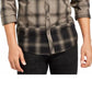 Camisa xadrez masculina INC International Concepts bege tamanho pequeno