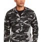 Jaqueta camuflada com blocos de cores masculina ID Ideology, preta, tamanho pequeno