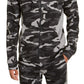 Jaqueta camuflada com blocos de cores masculina ID Ideology, preta, tamanho pequeno