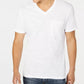 Camiseta masculina com decote em V e bolso, tamanho médio, da INC International Concepts