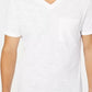 Camiseta masculina com decote em V e bolso, tamanho médio, da INC International Concepts