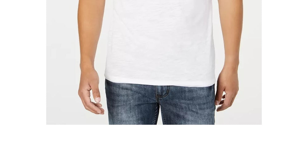 Camiseta masculina com decote em V e bolso, tamanho médio, da INC International Concepts