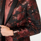Blazer masculino slim fit com jacquard ferrugem floral marrom tamanho grande da INC International Concepts