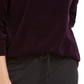 Karen Scott Suéter Feminino Manga Longa Gola Redonda Roxo Tamanho Pequeno X-Grande