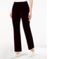 Calça esportiva feminina Karen Scott de veludo roxa tamanho X-G