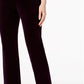 Calça esportiva feminina Karen Scott de veludo roxa tamanho X-G
