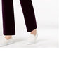 Calça esportiva feminina Karen Scott de veludo roxa tamanho X-G