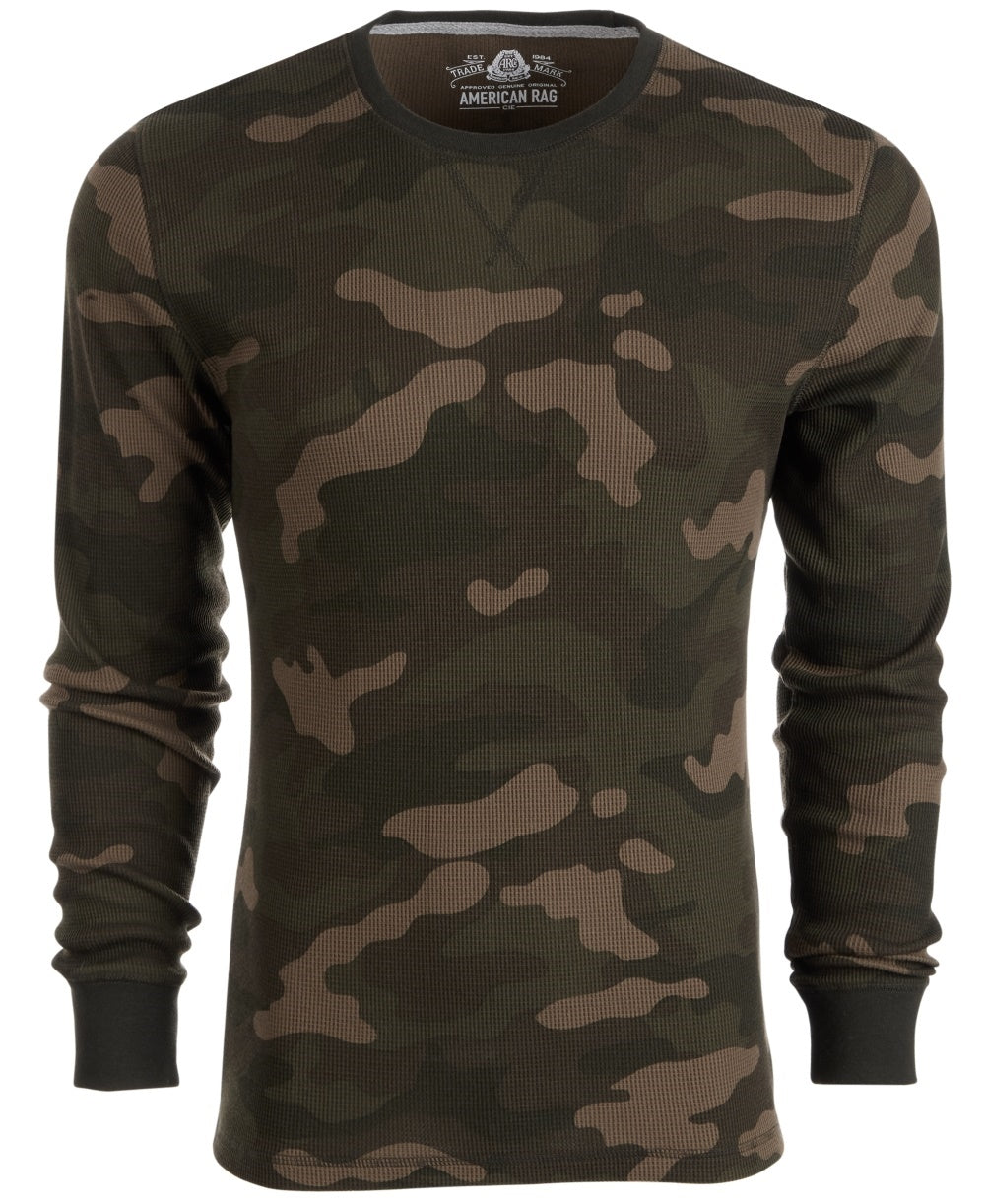 Camisa térmica masculina American Rag verde tamanho grande