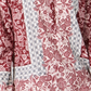 Blusa feminina com estampa patchwork estilo &amp; co, vermelha, tamanho grande